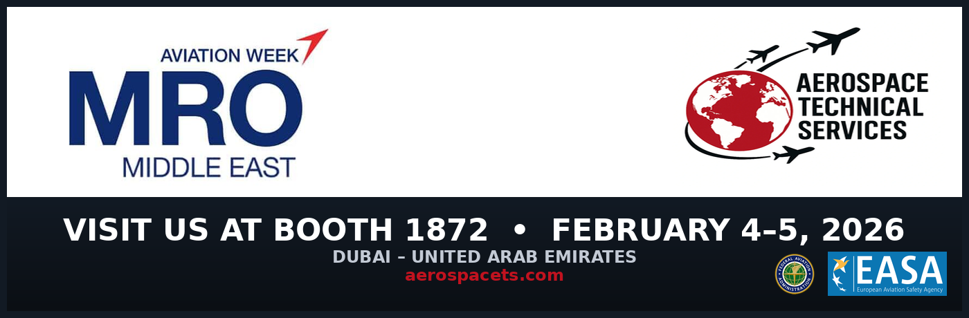 Visit us at MRO Middle East — Booth 1872 — Feb 4-5, 2026 — Dubai